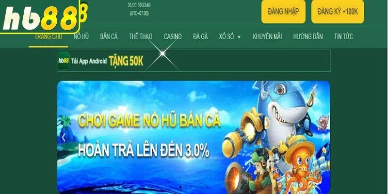 Bắn cá HB88 là nơi quy tụ hàng trăm loài sinh vật biển rực rỡ sắc màu