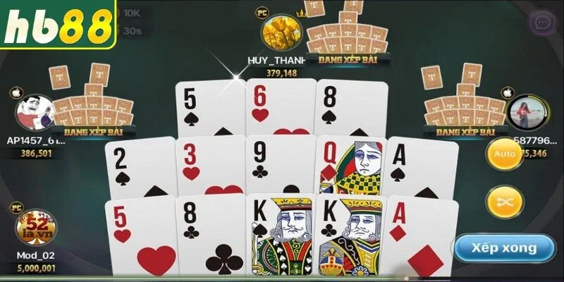 Cách tính điểm chi tiết trong  game bài Mậu Binh 