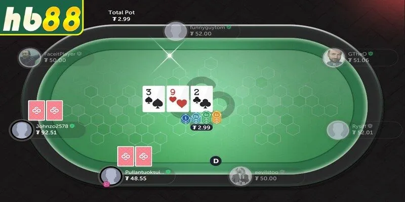 Poker HB88 vốn là game bài trí tuệ đẳng cấp với tỷ lệ thưởng cực cao